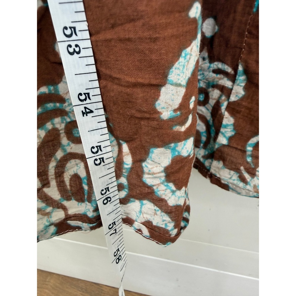 House of Harlow 1960 Maxi Dress Women XL Paisley Batik MAGENTA BLUE - Picture 11 of 11